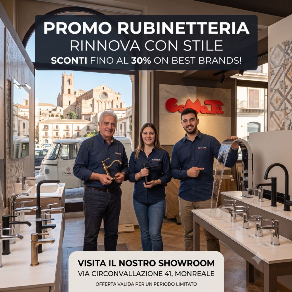 Promo Rubinetteria: Rinnova il tuo bagno con sconti fino al 30%